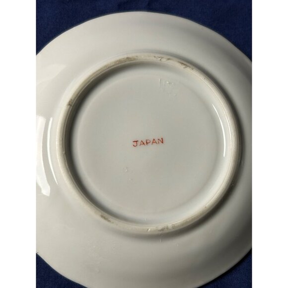 Vintage Japan Porcelain Tea Cup & Saucer Pink Rose Floral Gold Trim Shabby Chic - Picture 8 of 10